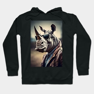 funny rhino Hoodie